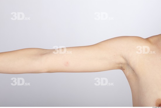 Arm Whole Body Woman Nude Slim Studio photo references