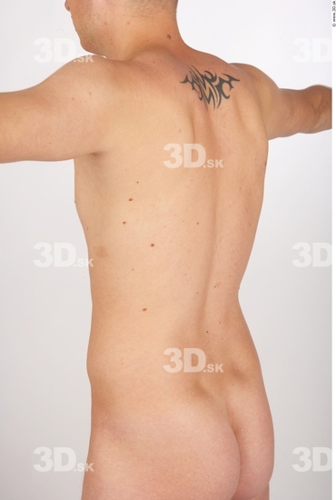 Upper Body Man Tattoo Nude Average Studio photo references