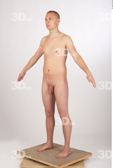 Whole Body Man Animation references Nude Average Studio photo references