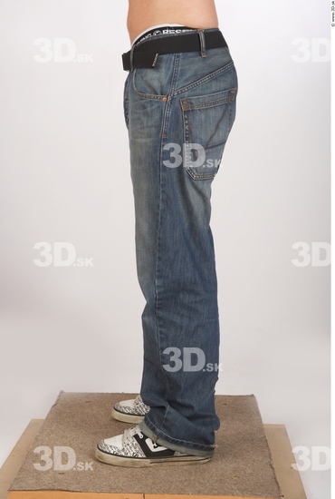 Leg Man Casual Jeans Average Studio photo references