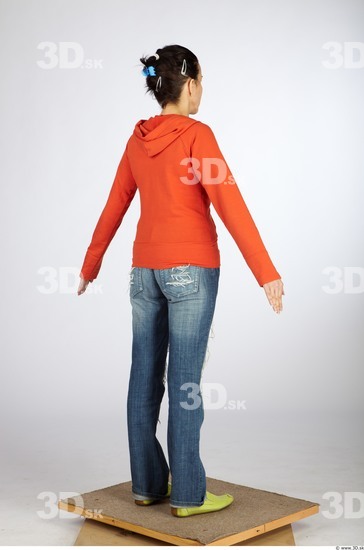 Whole Body Woman Animation references Casual Average Studio photo references