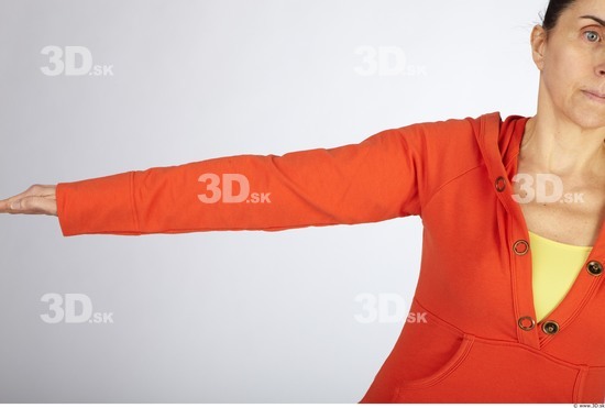 Arm Whole Body Woman Casual Sweatshirt Average Studio photo references