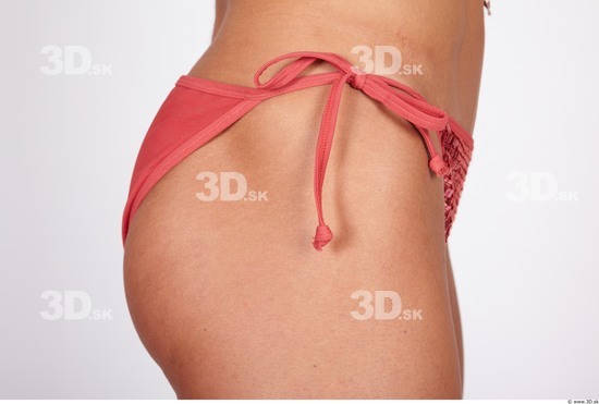 Whole Body Bottom Woman Nude Underwear Muscular Panties Studio photo references
