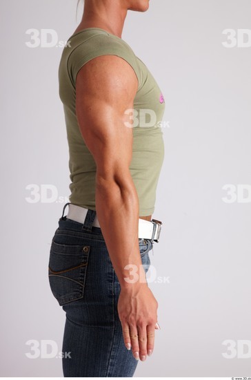 Arm Woman Animation references White Casual Singlet Muscular