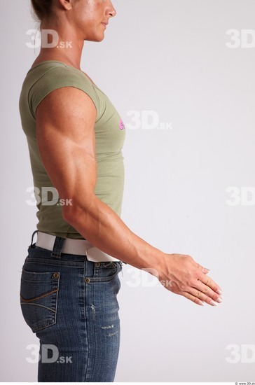 Arm Woman Animation references White Casual Singlet Muscular