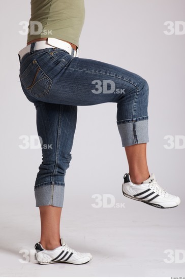 Leg Woman Animation references White Casual Jeans Muscular