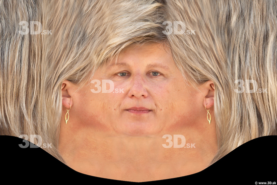 Woman White Head textures