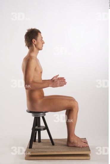 Whole Body Man Artistic poses White Nude Athletic