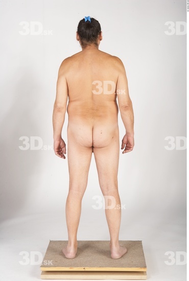 Whole Body Man White Nude Overweight Male Studio Poses