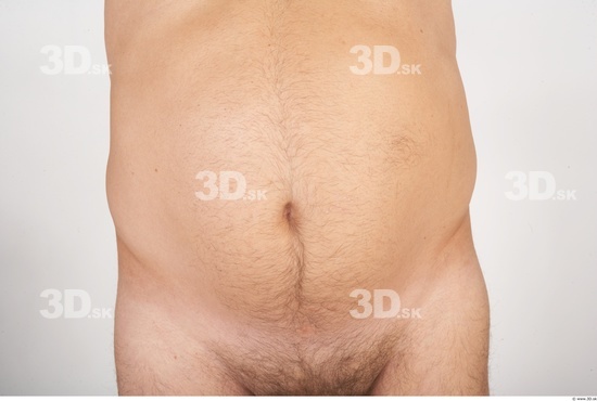 Whole Body Man White Nude Overweight Male Studio Poses