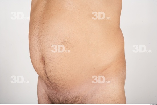 Whole Body Man White Nude Overweight Male Studio Poses