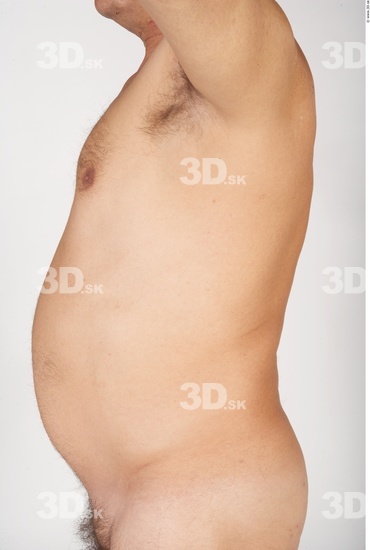 Whole Body Man White Nude Overweight Male Studio Poses