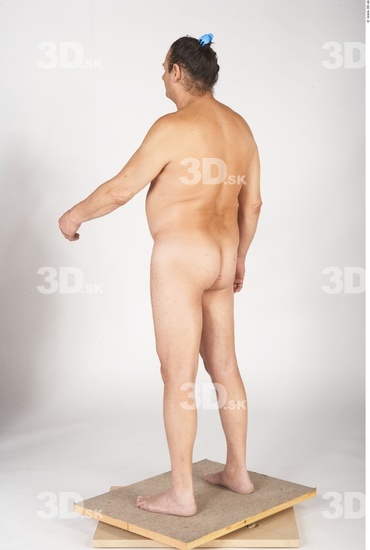 Whole Body Man White Nude Overweight Male Studio Poses