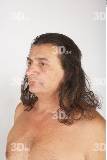 Whole Body Man White Nude Overweight Male Studio Poses