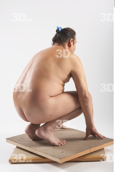 Whole Body Man Animation references White Nude Overweight Male Studio Poses