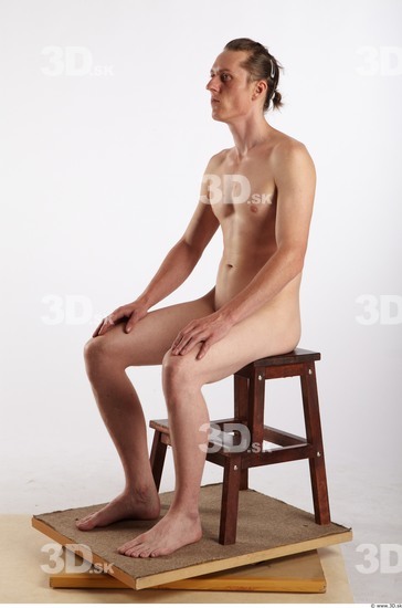 Whole Body Man Artistic poses White Nude Muscular