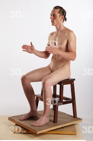 Whole Body Man Artistic poses White Nude Muscular