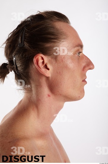 Head Emotions Man Nude Muscular Studio photo references
