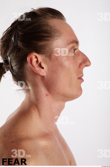 Head Emotions Man Nude Muscular Studio photo references