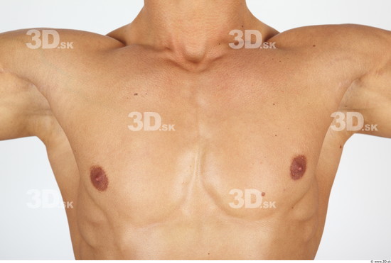 Chest Man Nude Muscular Studio photo references