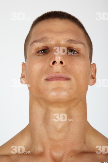 Neck Man Nude Muscular Studio photo references
