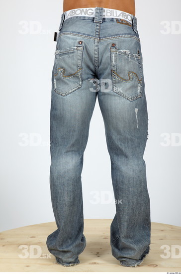 Leg Man Casual Jeans Muscular Studio photo references