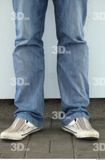 Calf Man Casual Jeans Average Street photo references