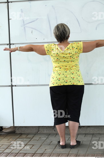 Whole Body Woman T poses Casual Overweight Street photo references