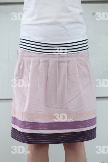 Thigh Woman White Casual Skirt Average