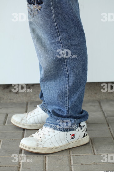 Calf Man White Casual Jeans Average