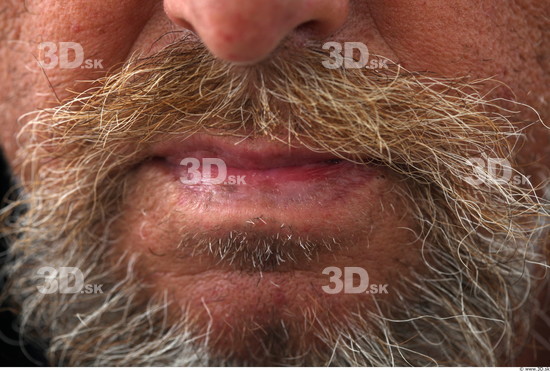 Mouth Man White Overweight Bearded