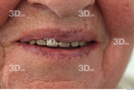 and more Mouth Woman White Overweight Wrinkles