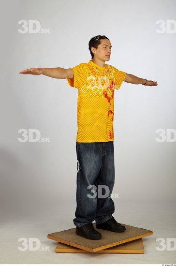 Whole Body Man Animation references T poses Asian Casual Average Studio photo references