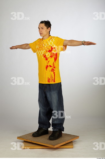 Whole Body Man Animation references T poses Asian Casual Average Studio photo references