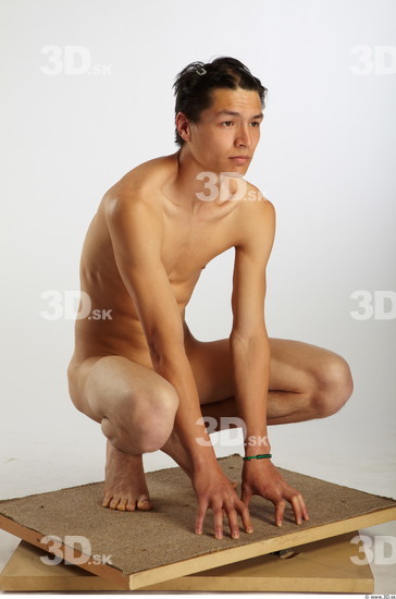 Whole Body Man Asian Nude Average Studio photo references