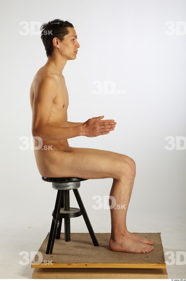 Whole Body Man Artistic poses Asian Nude Average Studio photo references