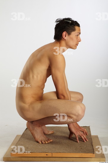 Whole Body Man Asian Nude Average Studio photo references