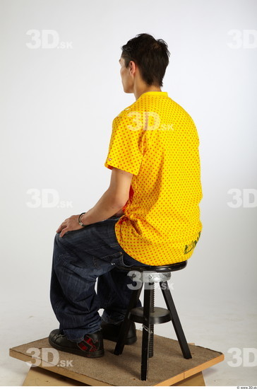 Whole Body Man Artistic poses Asian Casual Average Studio photo references