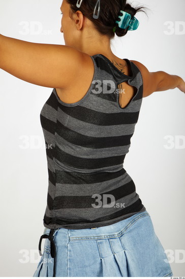 Upper Body Whole Body Woman Nude Casual Singlet Chubby Studio photo references