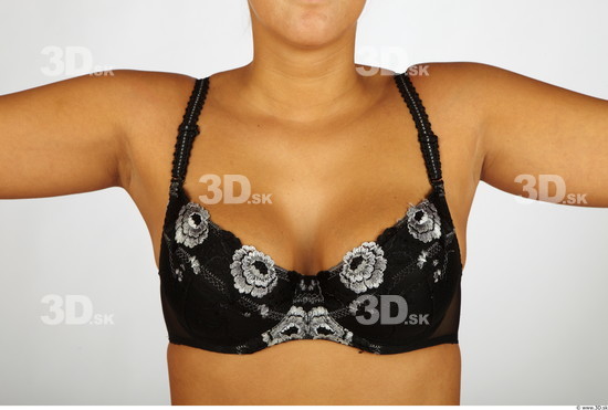 Upper Body Whole Body Woman Nude Underwear Bra Chubby Studio photo references