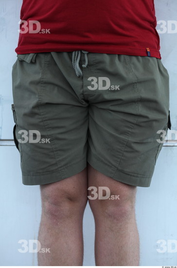 Thigh Man Casual Shorts Average Overweight Street photo references