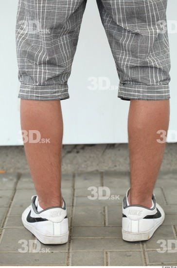 Calf Man White Casual Shorts Average