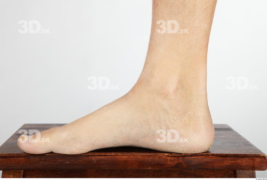 Foot Whole Body Man Animation references Nude Slim Studio photo references