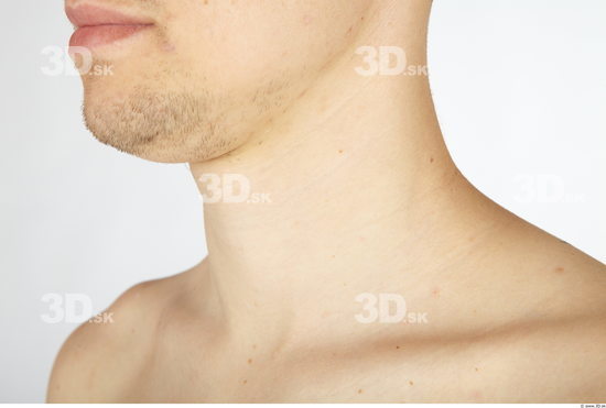 Neck Whole Body Man Animation references Nude Slim Studio photo references