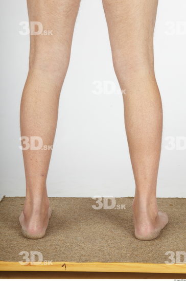 Calf Whole Body Man Animation references Nude Slim Studio photo references