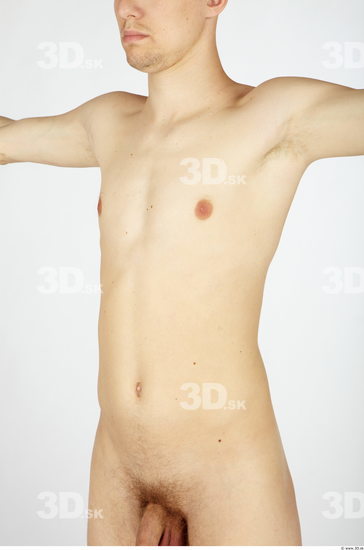 Upper Body Whole Body Man Animation references Nude Slim Studio photo references