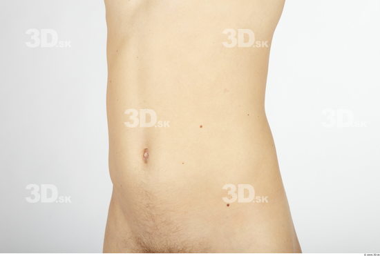 Belly Whole Body Man Animation references Nude Slim Studio photo references