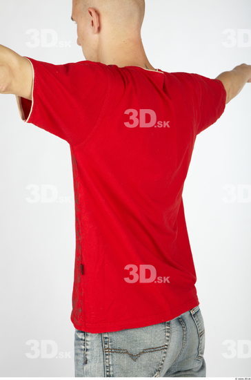 Upper Body Whole Body Man Animation references Nude Casual Shirt T shirt Slim Studio photo references