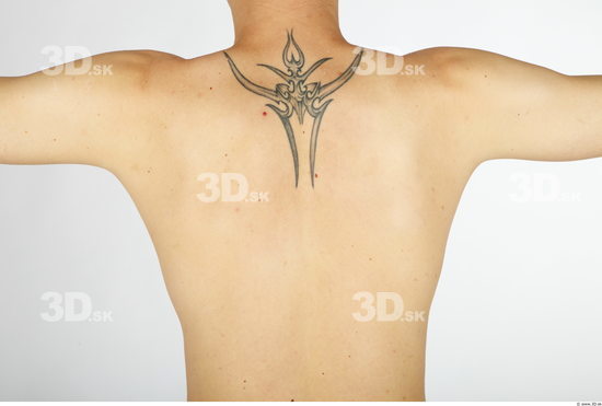 Whole Body Back Man Animation references Tattoo Nude Slim Studio photo references