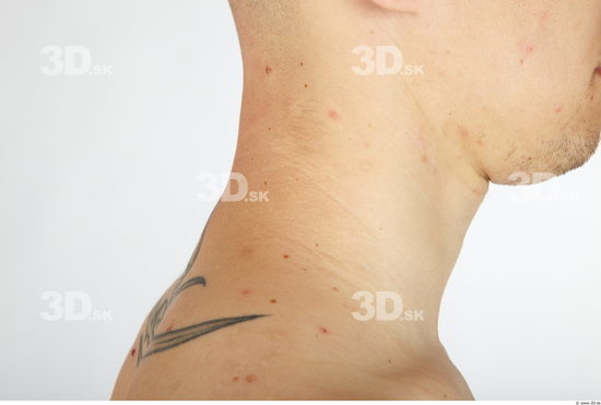 Neck Whole Body Man Animation references Tattoo Nude Slim Studio photo references